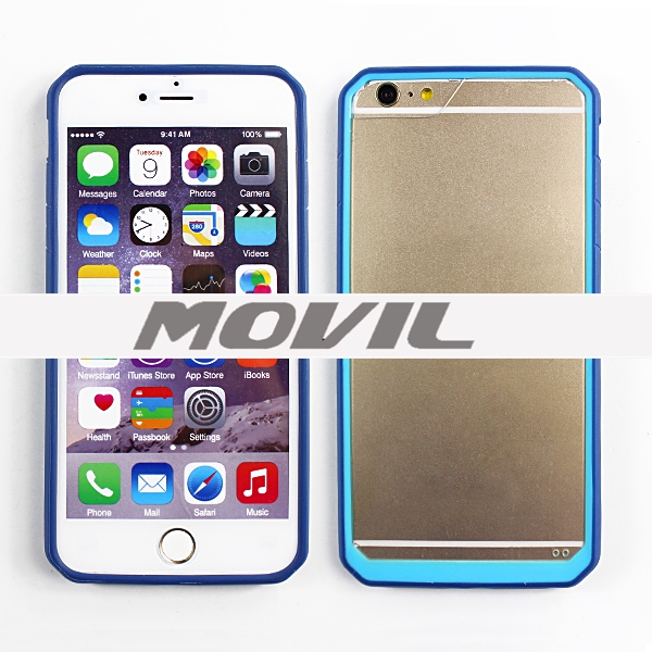 NP-2506 Funda Templado vidrio estilo PC   TPU para iPhone 6 plus-5